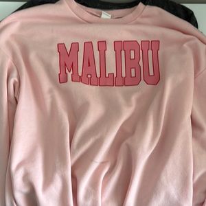 malibu pink crew neck